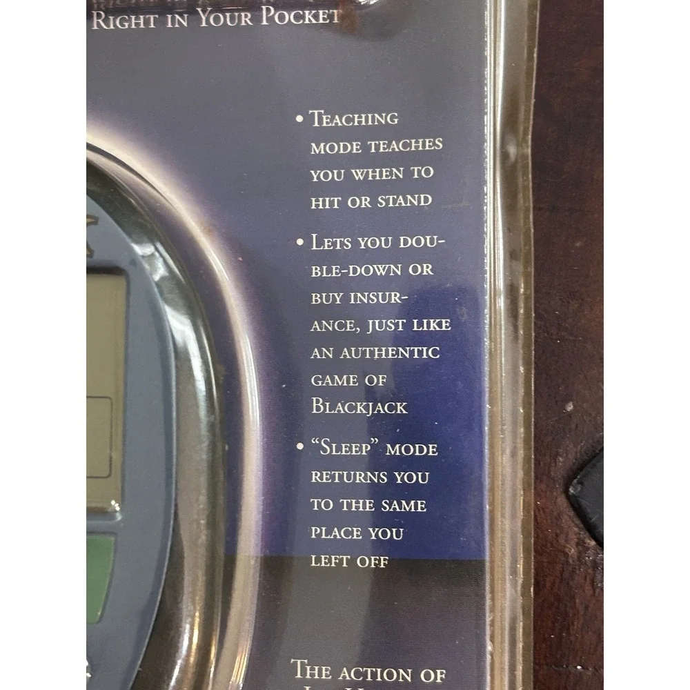 Electronic Black Jack Handheld Game, Excalibur Electronics NEW